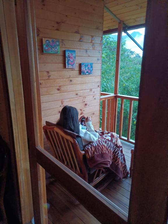 Balkón nebo terasa v ubytování Sendero de las aves
