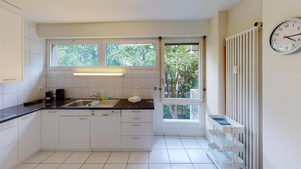 Köök või kööginurk majutusasutuses Unique Serviced Living - Gellert Aeschenplatz