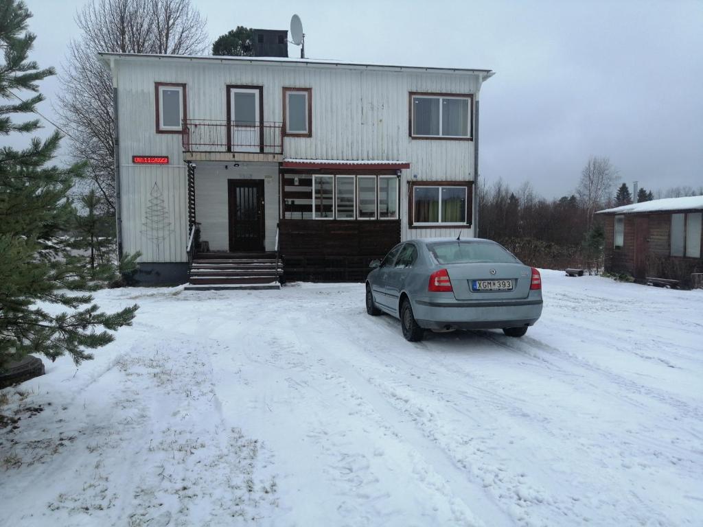 Sangis Motel Haparandavägen 11 v zimě