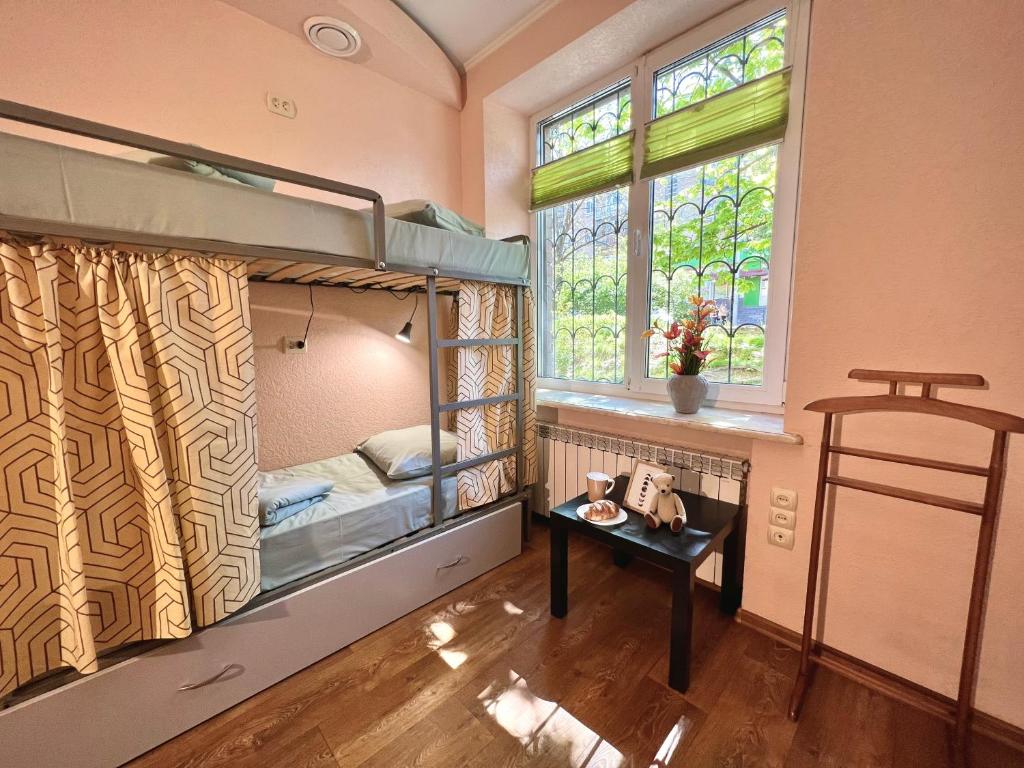 Postel nebo postele na pokoji v ubytování Kust Hostel