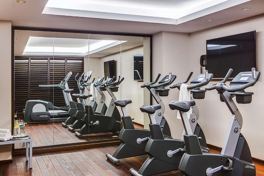 Fitness centrum a/nebo fitness zařízení v ubytování Dorint Parkhotel Meißen