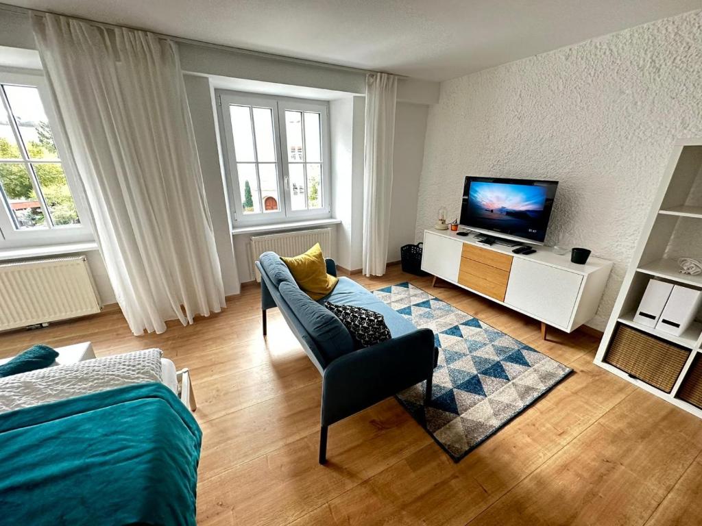 TV a/nebo společenská místnost v ubytování Chez Alain Prévu - Boutique Hotel by Stay Swiss