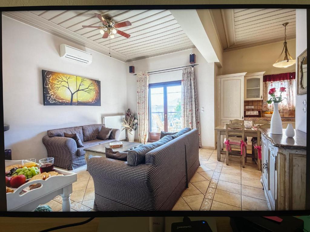 Posezení v ubytování Giogarakis Suites