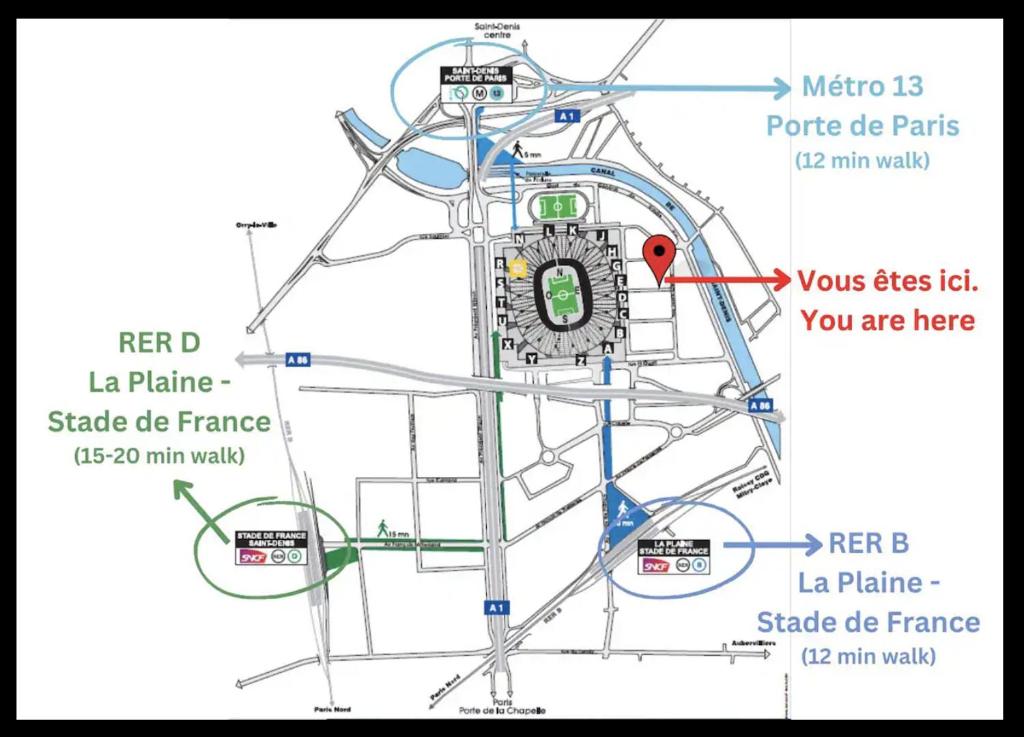 StayLib Paris Stade de France 2 min - Parking, Saint-Denis – Tarifs 2024