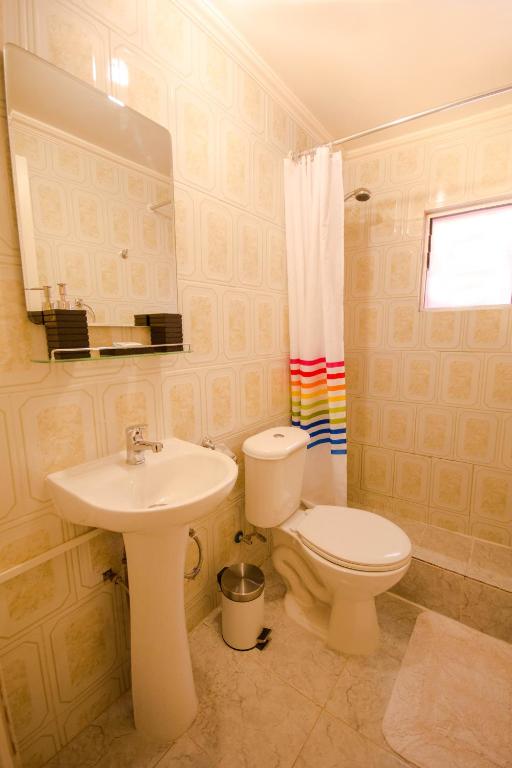 Koupelna v ubytování Hostal Kirckir