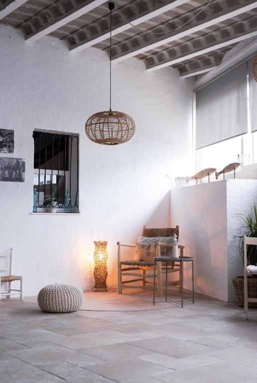 Posezení v ubytování Hostal el Ranxo