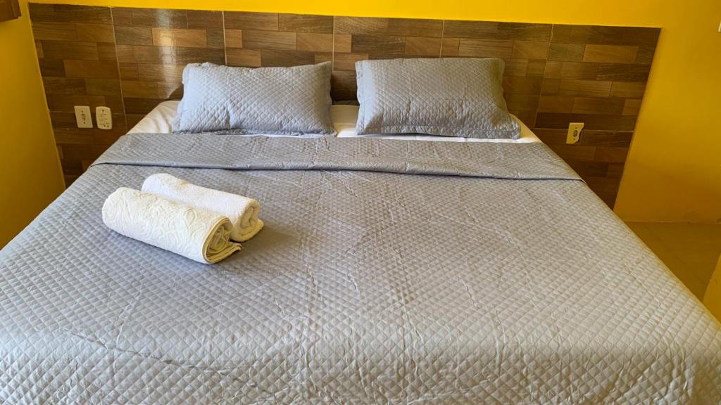Postel nebo postele na pokoji v ubytování Airpoint Pousada Ecológica