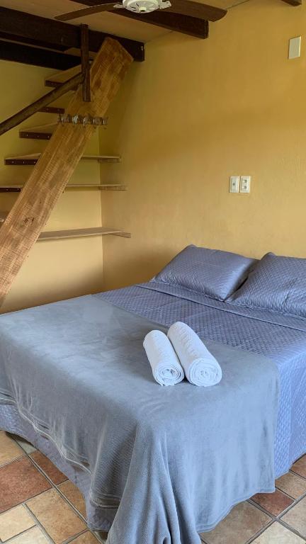 Postel nebo postele na pokoji v ubytování Airpoint Pousada Ecológica