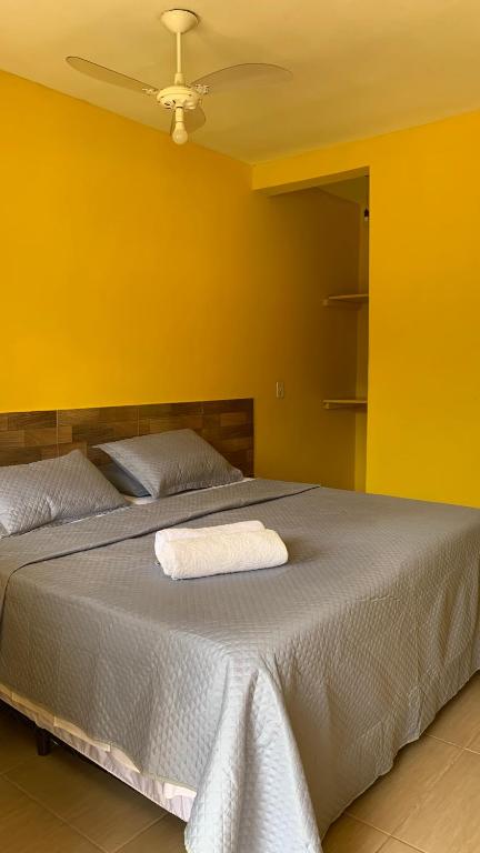 Postel nebo postele na pokoji v ubytování Airpoint Pousada Ecológica
