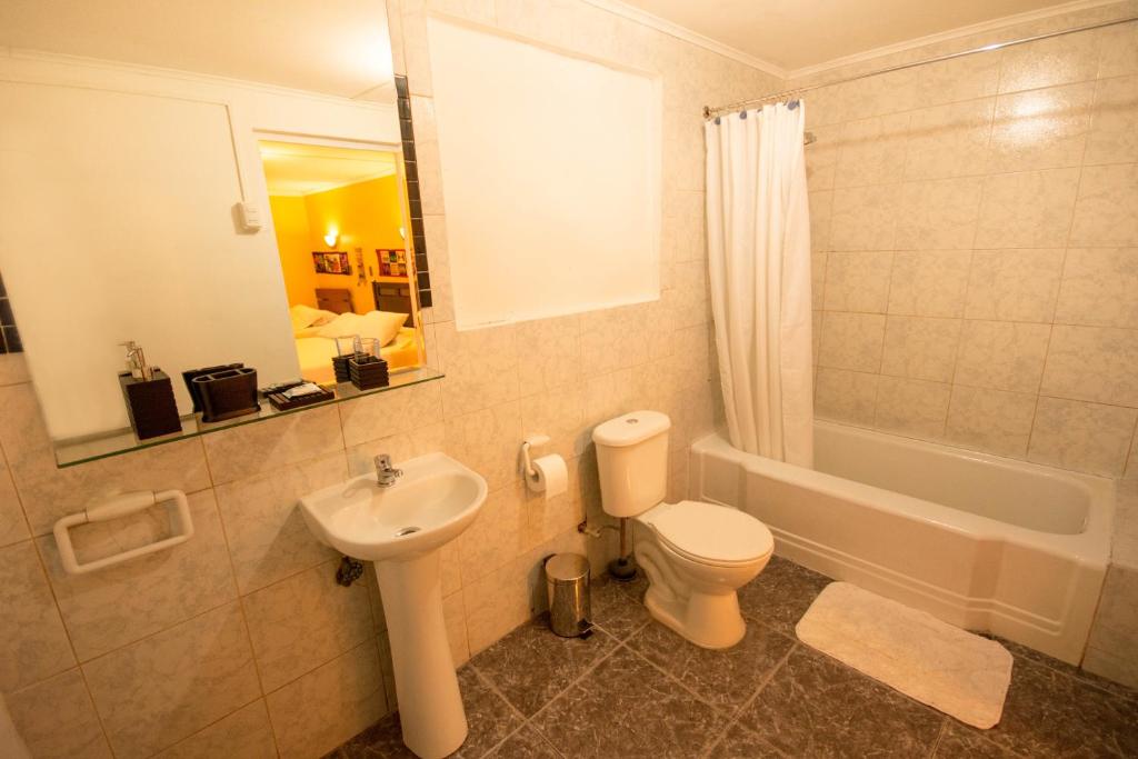 Koupelna v ubytování Hostal Kirckir