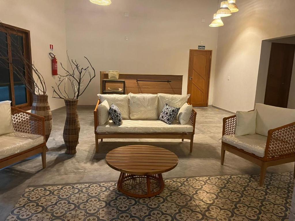 Posezení v ubytování Pousada Lençóis Eco Villa
