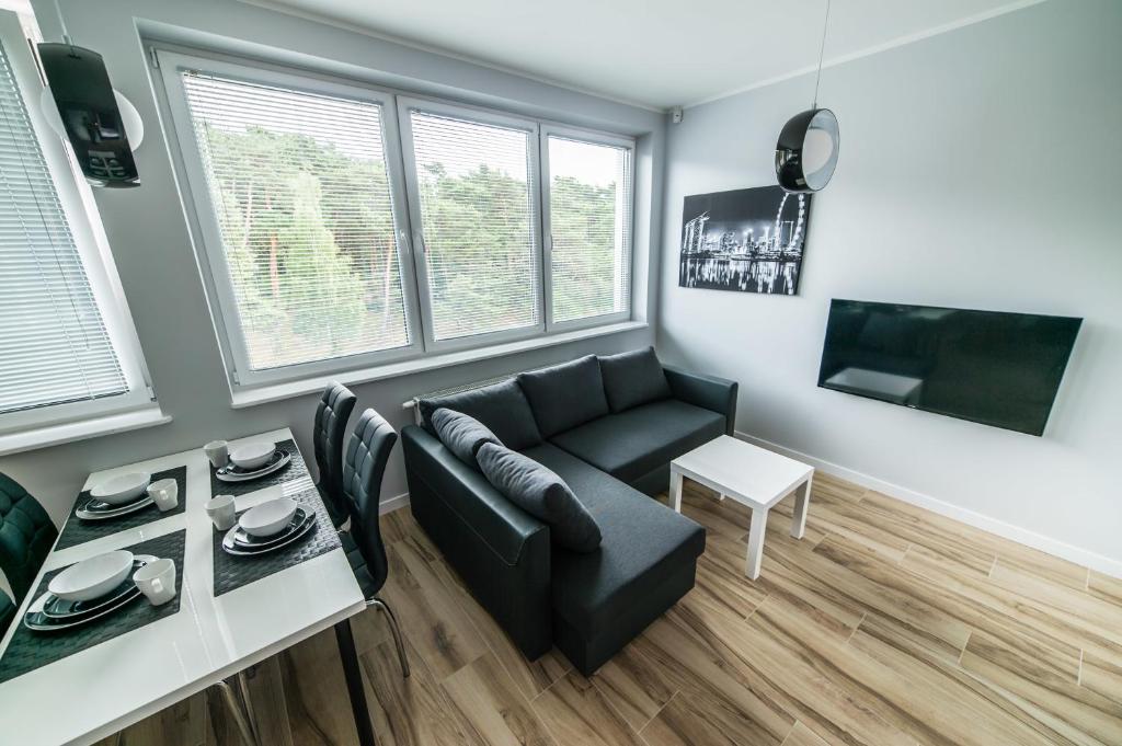 TV a/nebo společenská místnost v ubytování Silver One Apartments