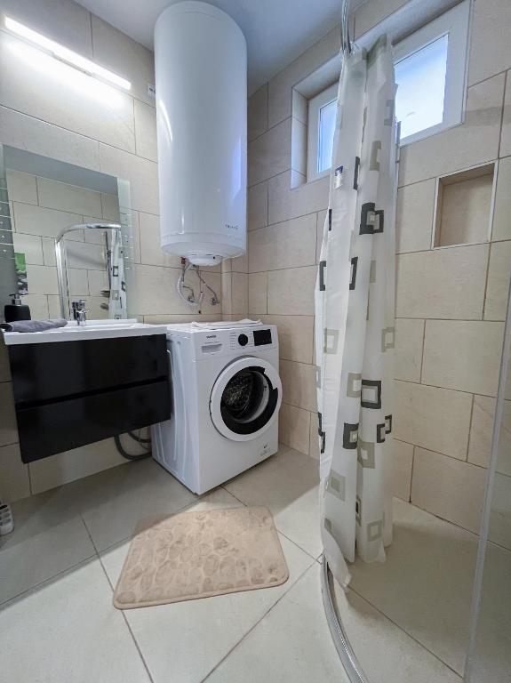 Koupelna v ubytování Nyuszis Apartman