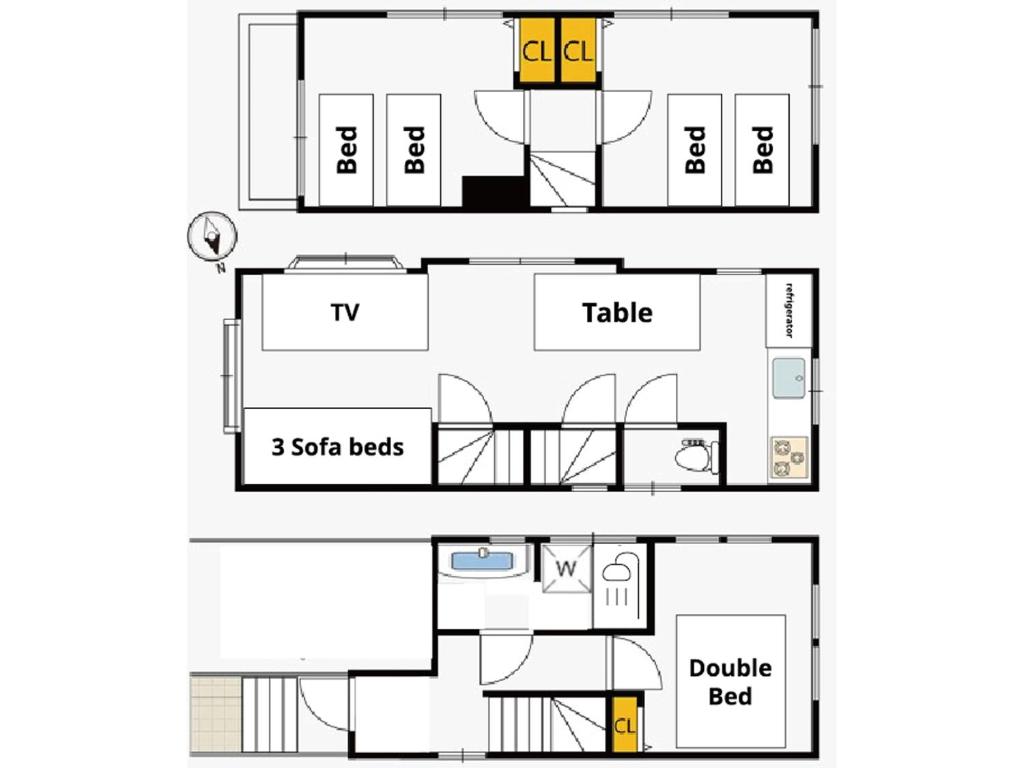 Půdorys ubytování Hotel STAY ARI Higashishinjuku