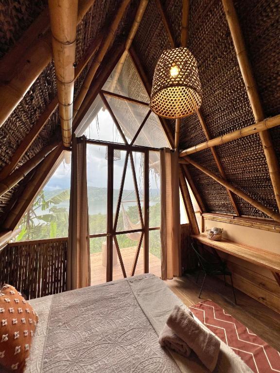 Postel nebo postele na pokoji v ubytování Tierra Alta, Refugio de Montaña, Sauce