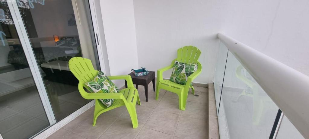 Balkón nebo terasa v ubytování Estudio con vista al jardìn en Town Center Playa Blanca Panama