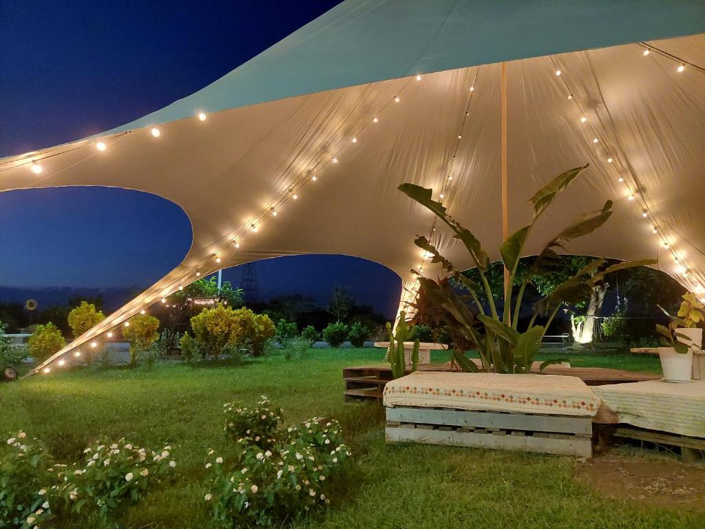 Κήπος έξω από το Xinhouse Homestay