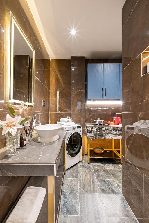 Koupelna v ubytování Skycure Serviced Apartments