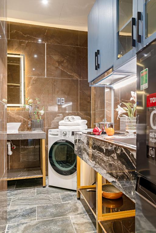 Koupelna v ubytování Skycure Serviced Apartments