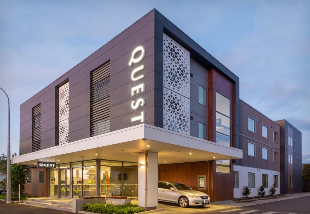 Budova, kde se aparthotel nachází