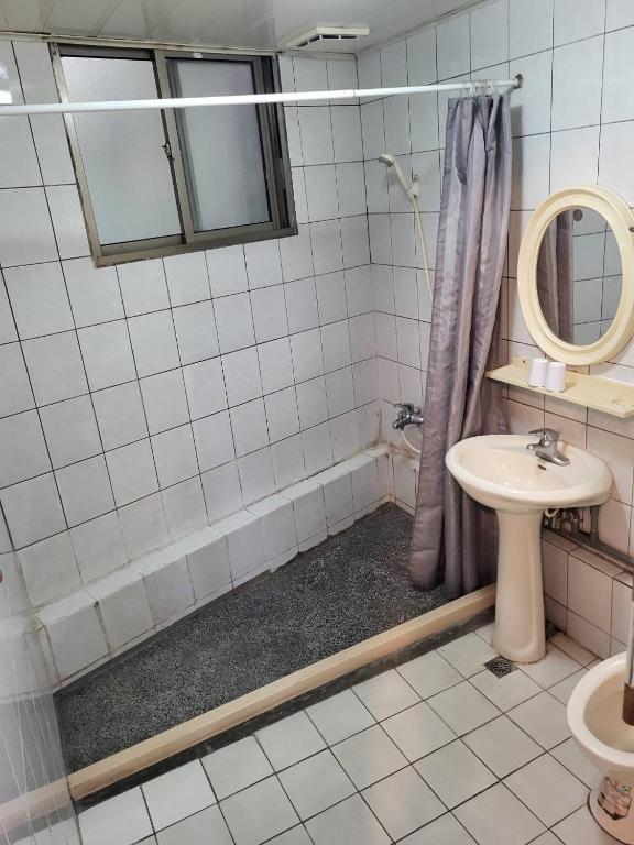Koupelna v ubytování Gemlu