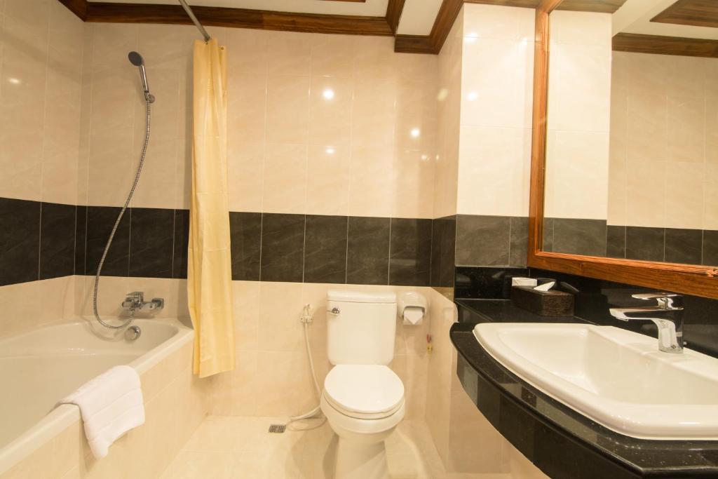 Koupelna v ubytování Cheathata CTA Hotel Siem Reap
