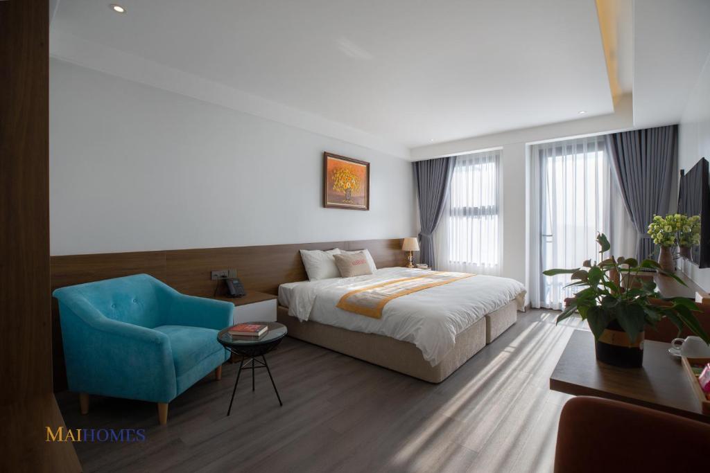 Maihomes Hotel Vĩnh Yên Vĩnh Phúc - King Room Met Uitzicht Op De Bergen