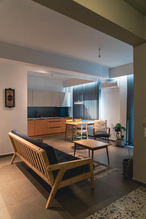Posezení v ubytování Ba & Bu Apartment 1