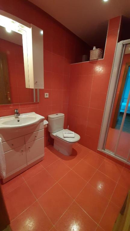 Kúpeľňa v ubytovaní Chalet Aia -Naturaleza y seguridad, entorno rural a 29 km de San Sebastian
