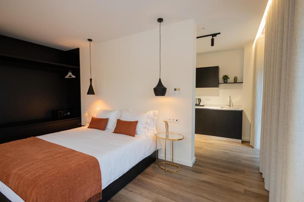 Postel nebo postele na pokoji v ubytování Watts House