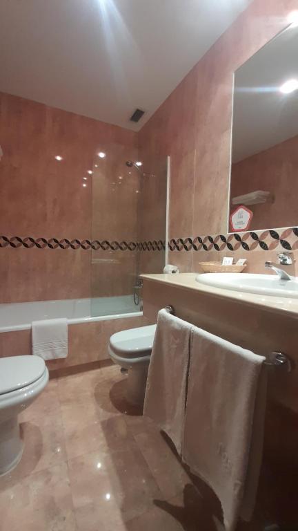 Koupelna v ubytování Hotel Las Moreras