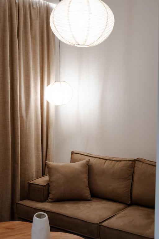 Posezení v ubytování Deos- Luxury Apartment in Agrinio