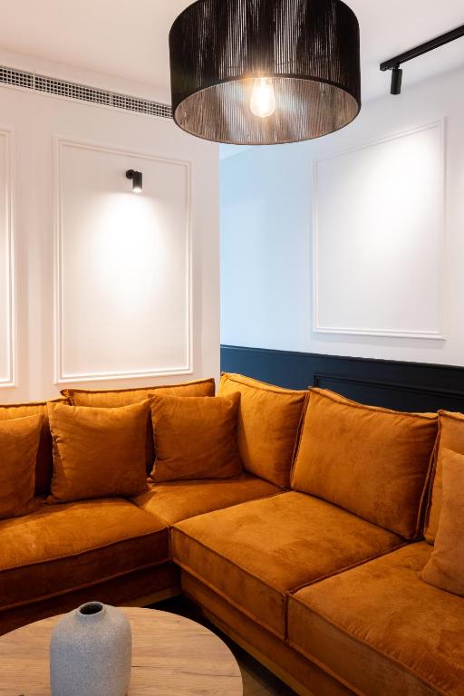 Posezení v ubytování Nostos - Luxury Apartment in Agrinio