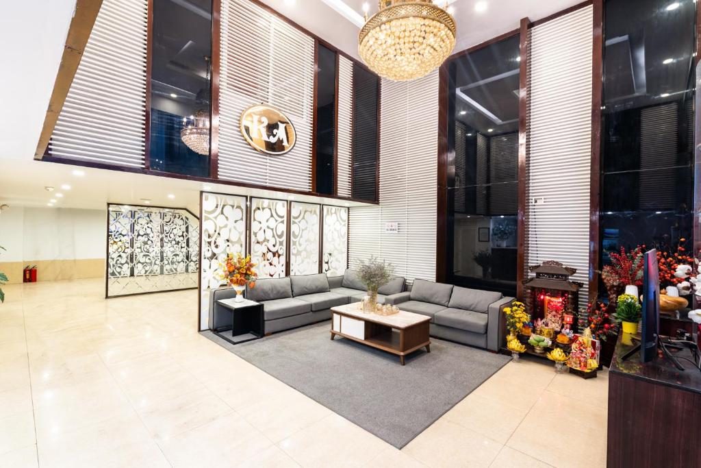 Posezení v ubytování S79 Kieu Anh Hotel