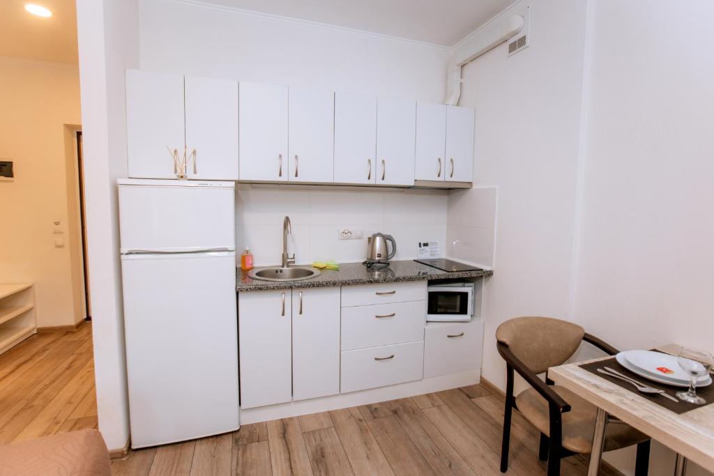 Kuchyň nebo kuchyňský kout v ubytování Smart Apart