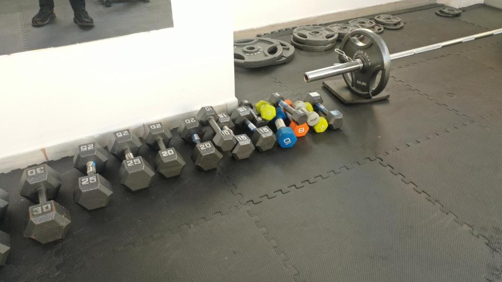 Fitness centrum a/nebo fitness zařízení v ubytování Murex Plaza Hotel & Suites