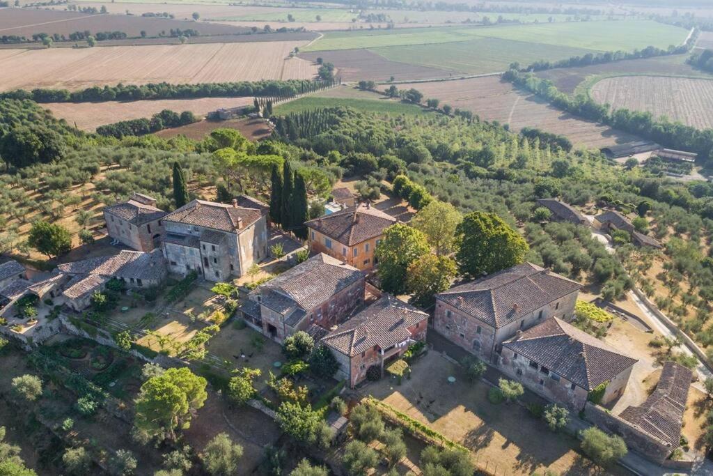 Letecký snímek ubytování Montestigliano