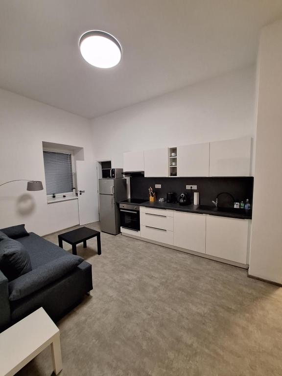Kuchyň nebo kuchyňský kout v ubytování Apartmány Přerov 22