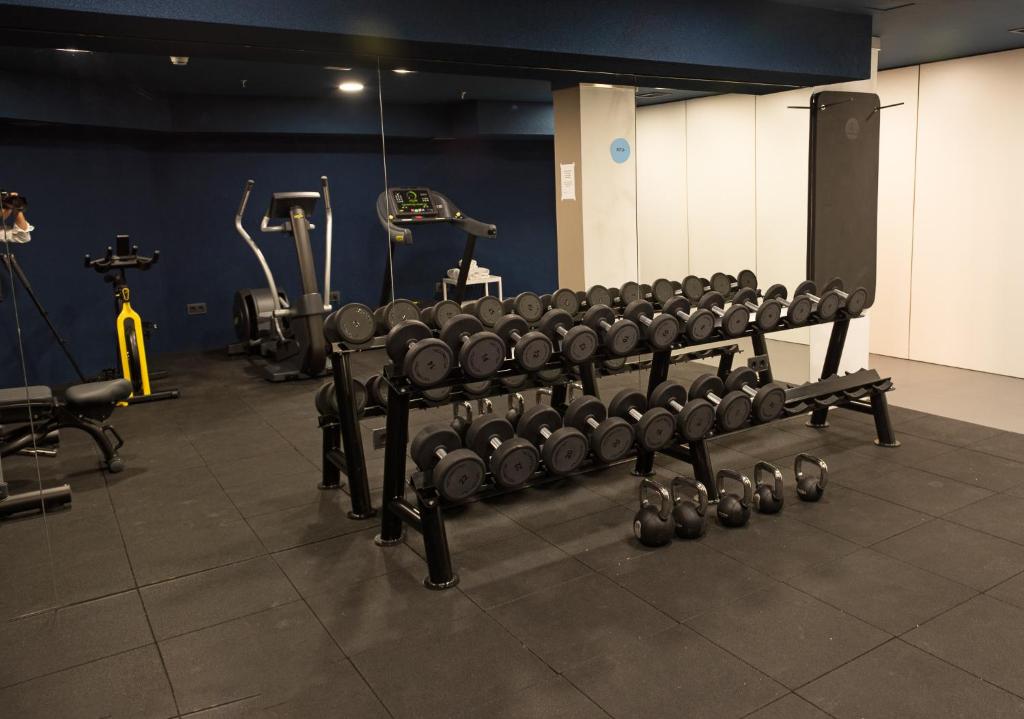 Fitness centrum a/nebo fitness zařízení v ubytování RK Farallón Canteras