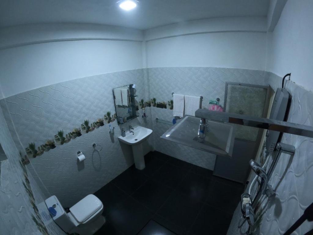 Koupelna v ubytování Mellow Villa
