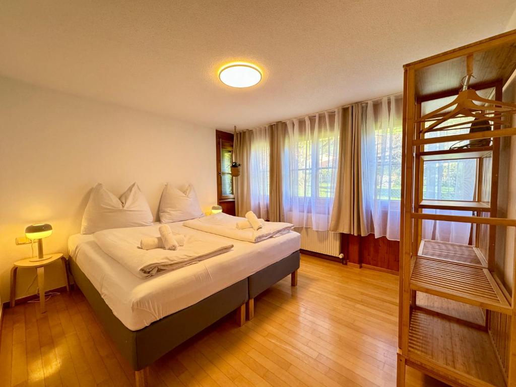 Postel nebo postele na pokoji v ubytování Bauernchalet Alois