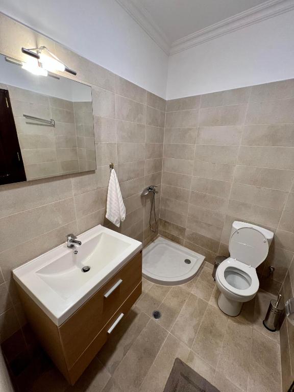 Koupelna v ubytování Pavlos House