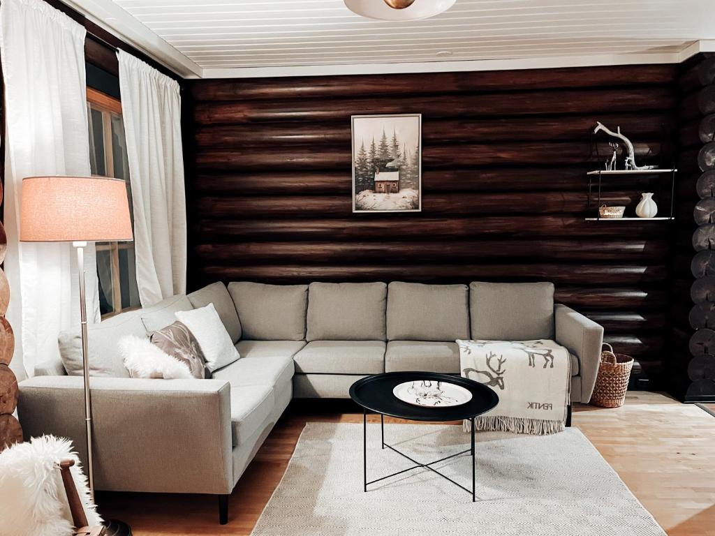 Prostor za sedenje u objektu Secret Lapland - Luxury Villa Vieda with Hot Tub