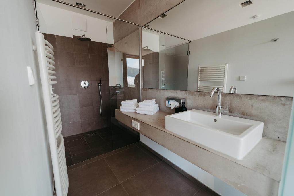 Koupelna v ubytování RELAX APARTMENTS An der Lage Hochgraßnitzberg