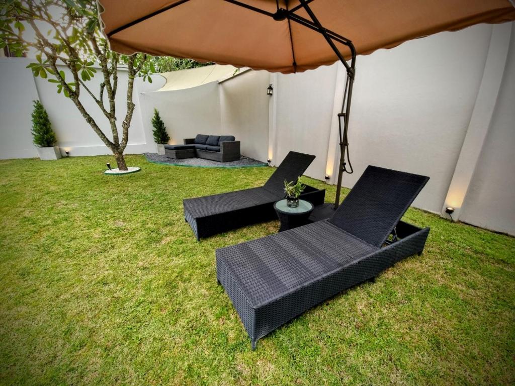 Zahrada ubytování Horizon Vista Pool Villa Family Retreat Bangtao