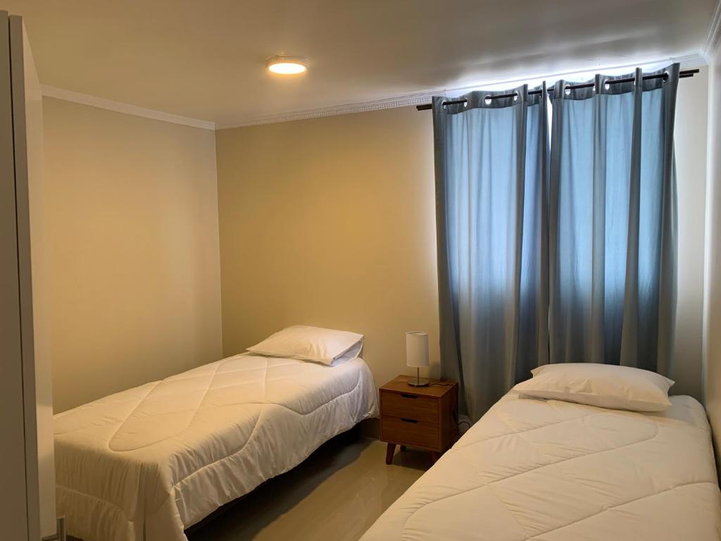 Postel nebo postele na pokoji v ubytování Península Hostel