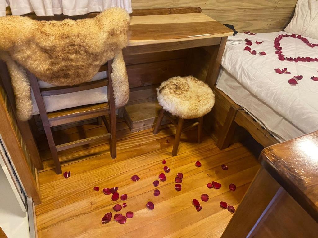 Postel nebo postele na pokoji v ubytování Chale Sobre Rodas e Spa Exclusive - Localizado Próximo do Centro
