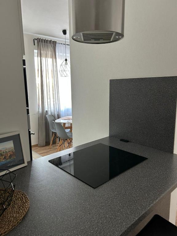 Kuchyň nebo kuchyňský kout v ubytování Apartmán "DUNAJ" private parking - klimatizácia