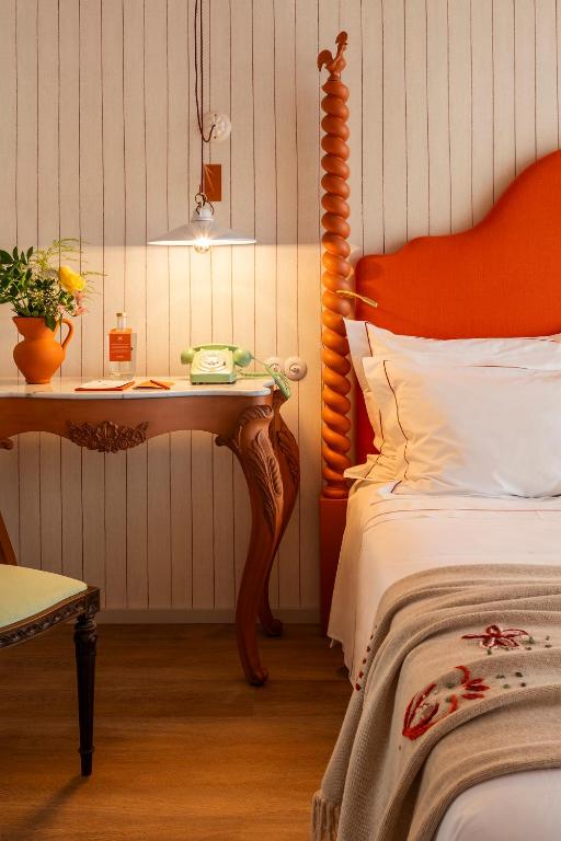 Cama ou camas em um quarto em Solar de Vila Meã