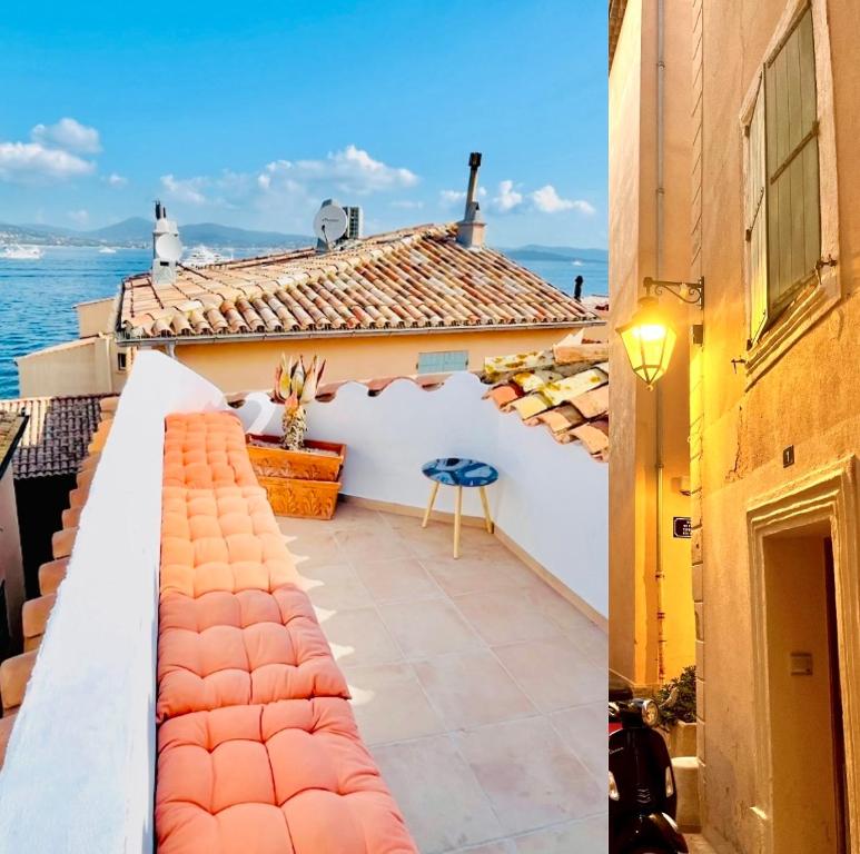 聖特羅佩的住宿－Villa Tropez，海景阳台